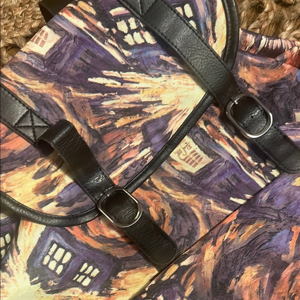 Stylish‎ Dr Who Exploding Tardis Multicolor Backpack - Picture 2 of 8